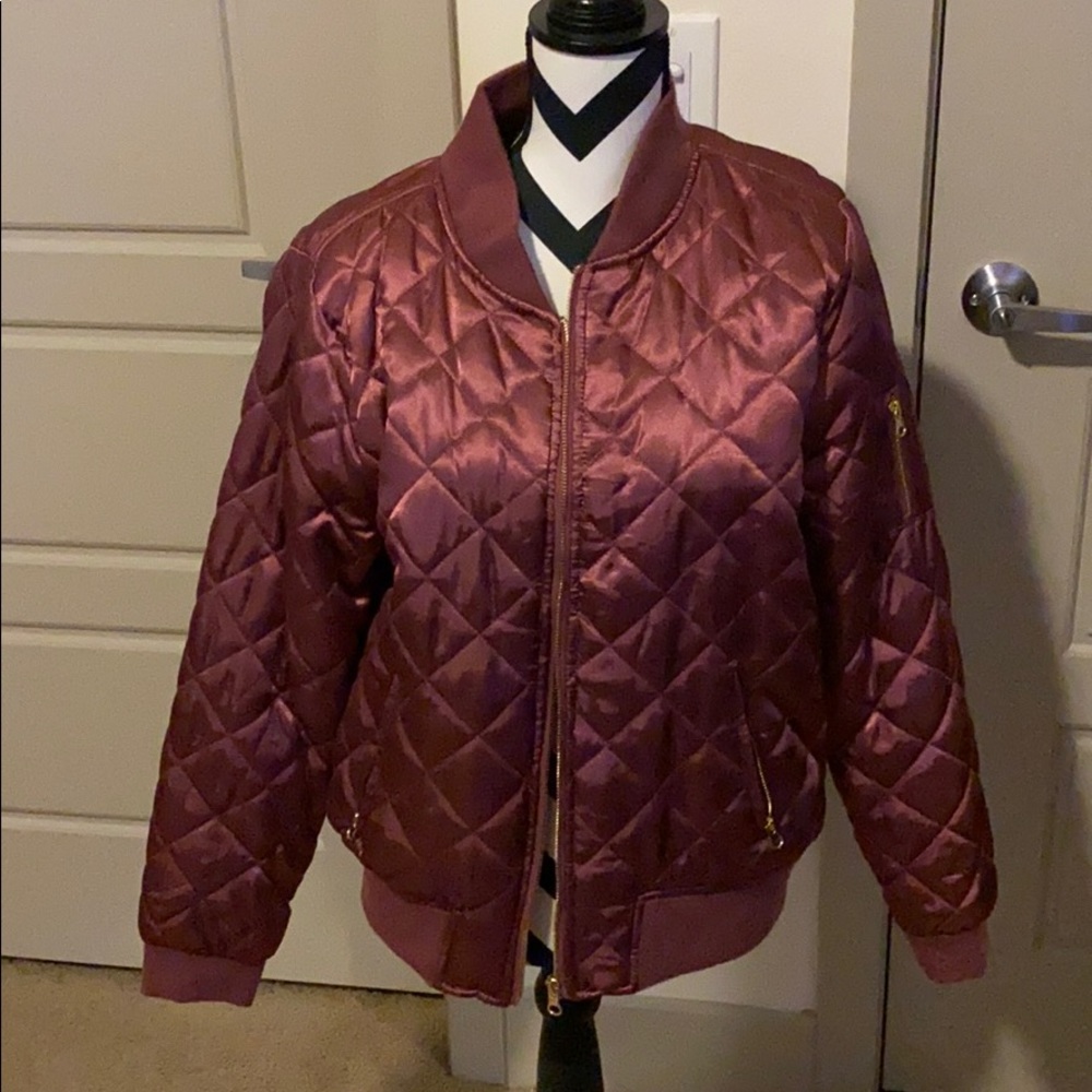 Quilted Bomber Jacket